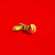 Craig Cully, Gold Envelop Tab red orange ground